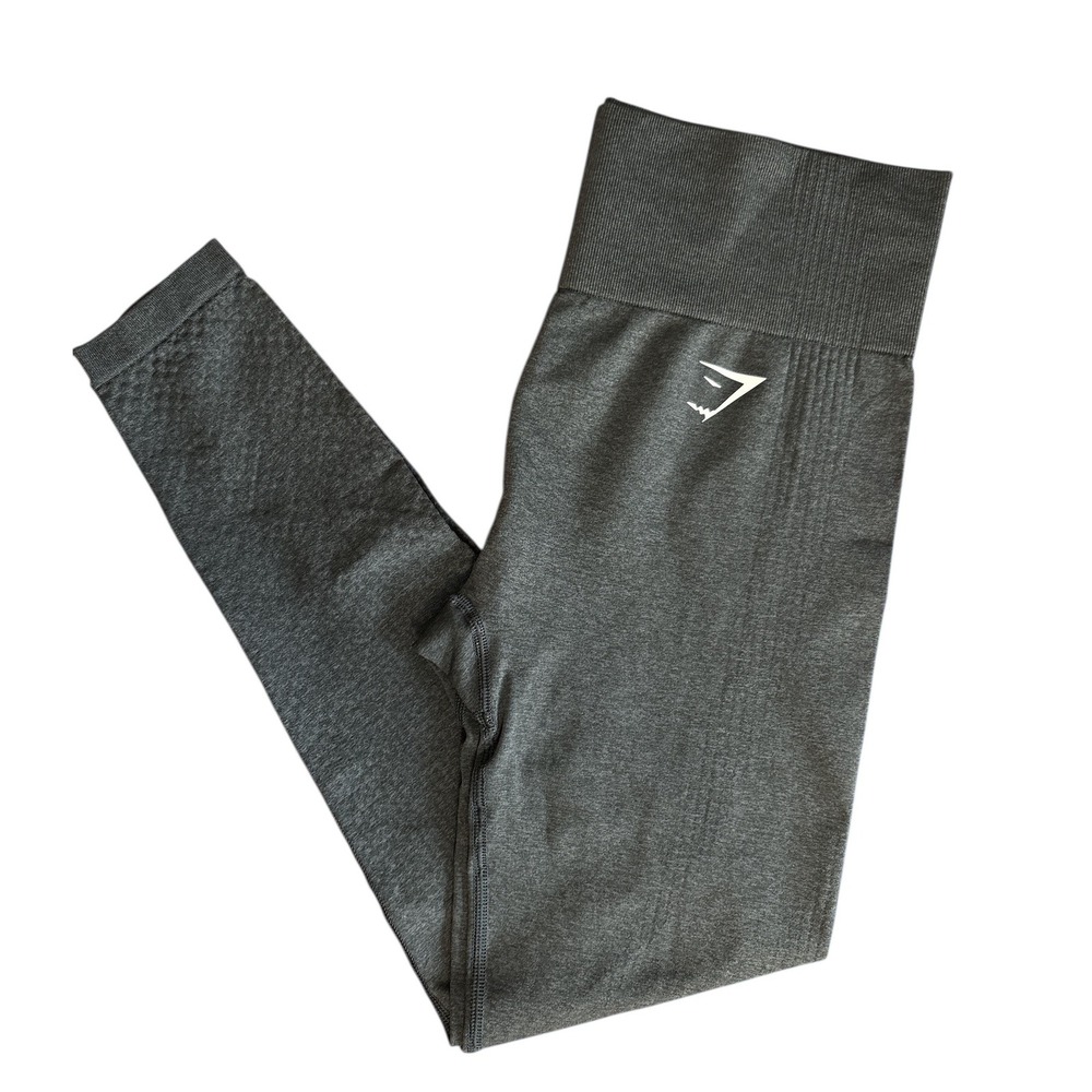 Gymshark Vital Seamless Leggings Dark Grey Workout Fitness Women's No Size Tag